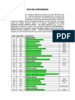 Acta de Conformidad