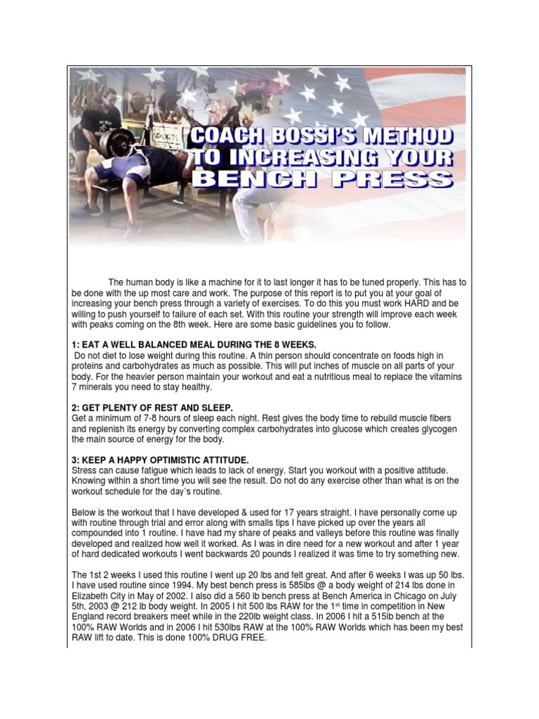 1: Eat A Well Balanced Meal During The 8 Weeks | PDF | Strength Training |  Nutrition