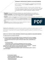 Evaluación ambiental de proyectos, políticas y planes