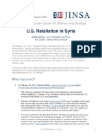 U.S. Retaliation in Syria: JINSA's Gemunder Center For Defense and Strategy