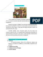 Venezuela agropecuaria: Características y importancia de la economía agrícola 1830-1936