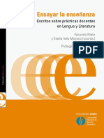 Ensayar La Enseñanza: Escritos Sobre Prácticas Docentes en Lengua y Literatura