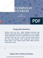 Penyimpanan Database