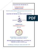 Master of Physical Education (M.P.Ed) OF: "Athletics-Iii"