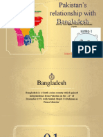 Pakistan's Relationship With Bangladesh. Coloured