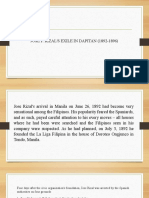 Jose P. Rizal'S Exile in Dapitan (1892-1896)