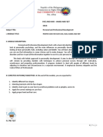 Oas Community College: Republic of The Philippines Commission On Higher Education Oas, Albay