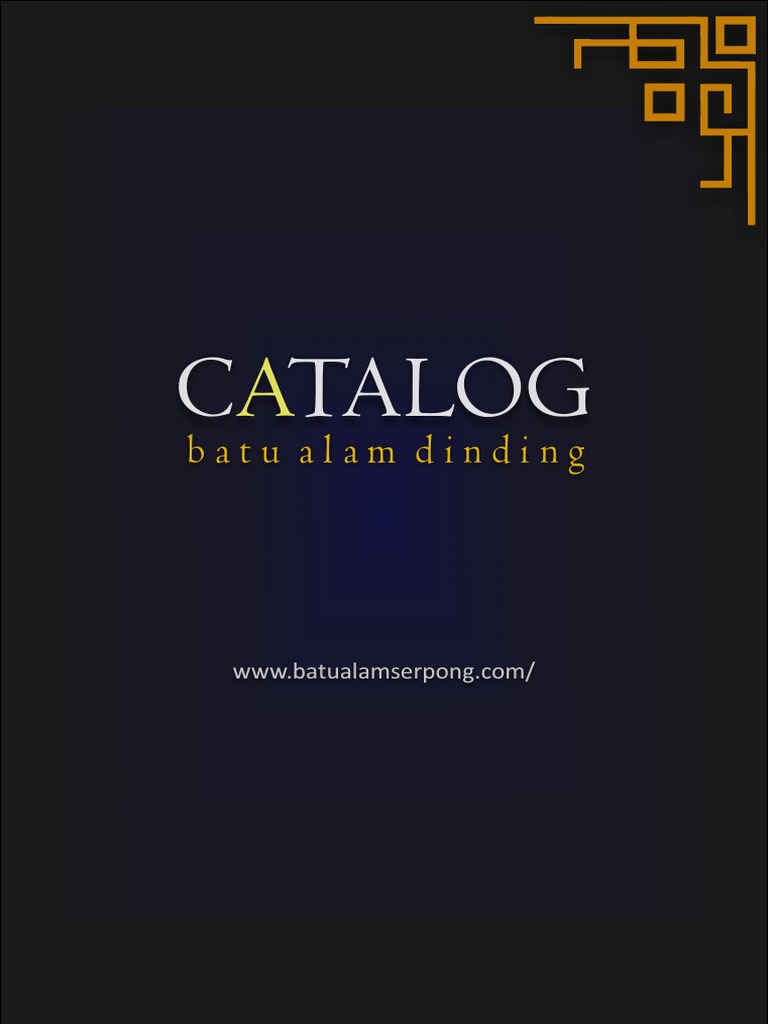 Catalog Batu Alam Dinding Pdf