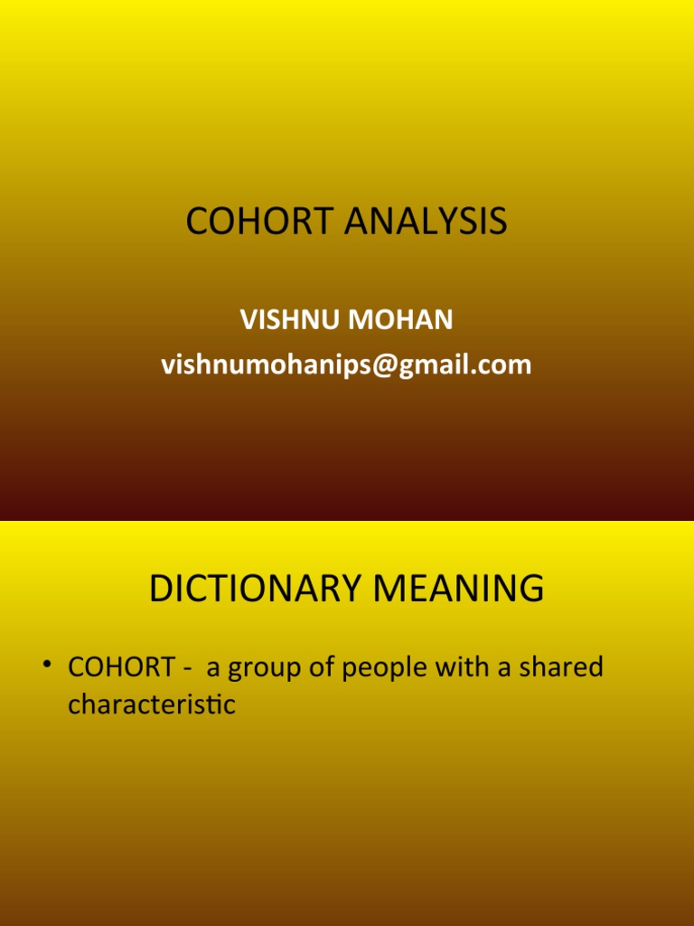 Understanding Cohort Analysis Basics | PDF | Religion & Spirituality
