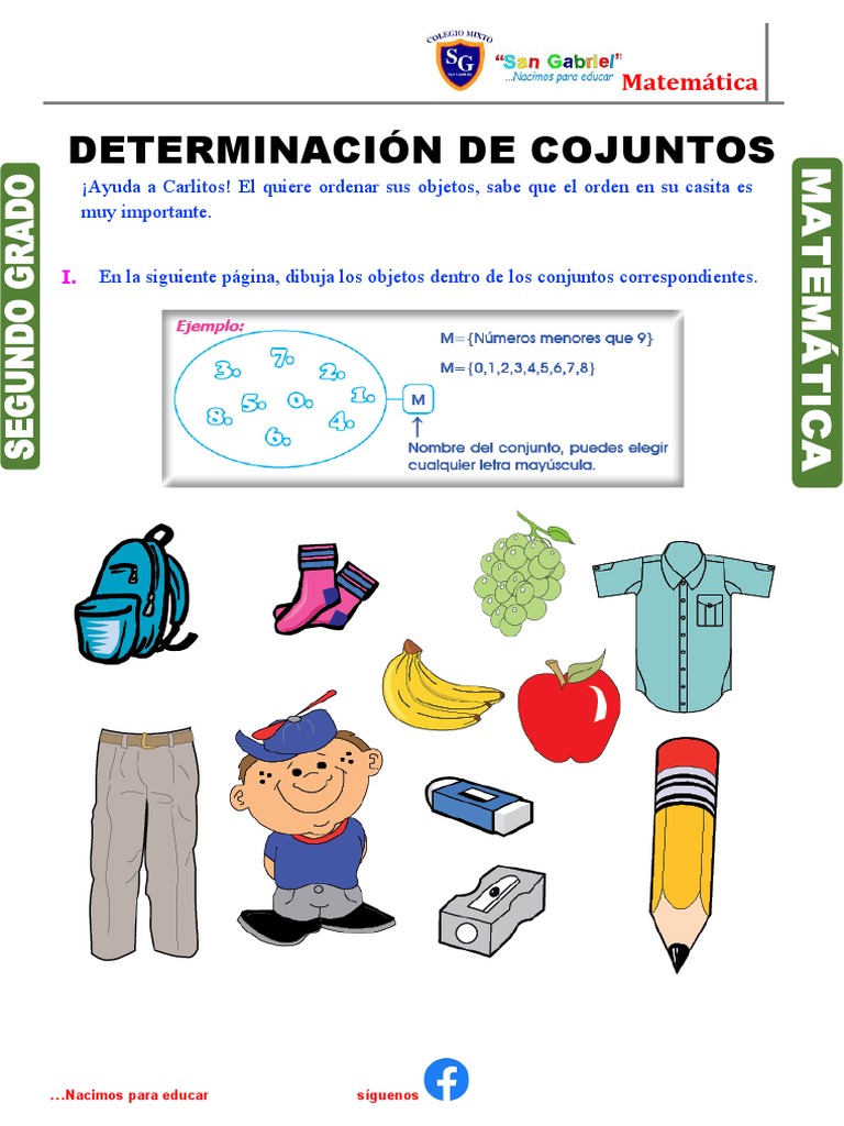 Ejercicios de Conjuntos para Segundo Grado | PDF