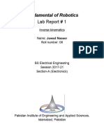 Fundamental of Robotics: Lab Report # 1