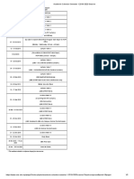 Academic Calendar Semester 1 2019 - 2020 Session