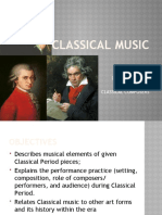 Classical Music: Characteristics Musical Styles Classical Composers