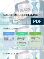 Solicitor Undertaking: UPP 4712/ UPP4612 Professional Practice 1