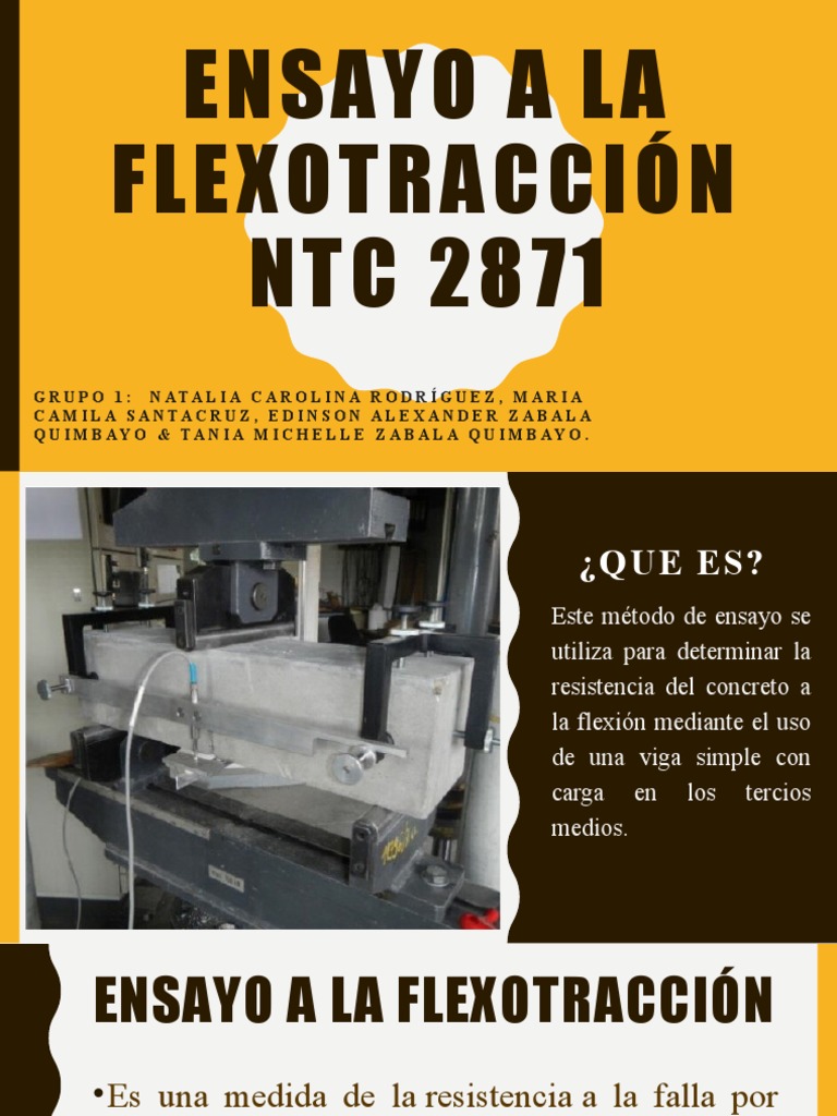 Ensayo de Flexotracción NTC 2871 | PDF | Hormigón | Naturaleza
