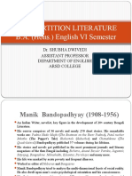 Partition Literature III