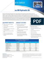 Technical Data Sheet: Clear Blue Ashless AW Hydraulic Oil