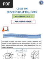 CMET 106 Process Heat Transfer: Chapter One - Part 2