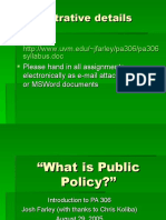 What is Public Policy
