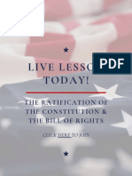 Live Lesson Today!: The Ratification of The Constitution & The Bill of Rights