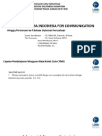 Materi Perkuliahan 7 - FK - 205 - Bahasa Indonesia For Communication