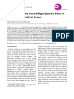 Antioxidant Activity and Anti-Hyperglycemic Effect Of: Lagenaria Siceraria Fruit Extract