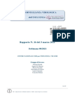 Rapporto Influnet Virologico 2021-08