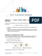 td4 Potentielchimique