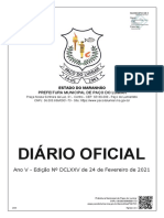 Diário Oficial da Prefeitura de Paço do Lumiar