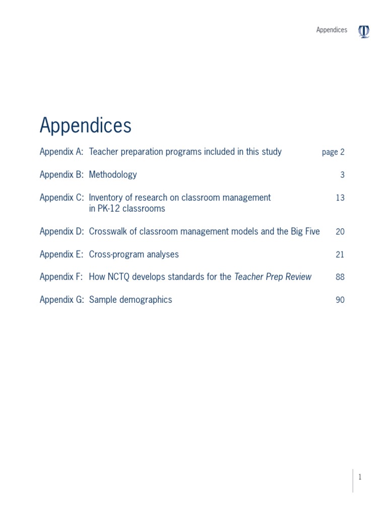 CLSRM MNGMNT Full Appendix | PDF | Classroom Management | Teachers