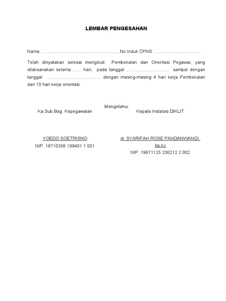 Lembar Pengesahan | PDF