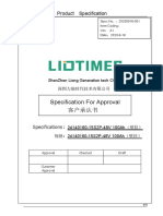 Specification For Approval 客户承认书