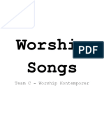 Lirik Lagu Worship Kontemporer