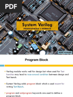 System Verilog: Program Block & Interface