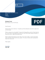 Customizable Business Letter Template