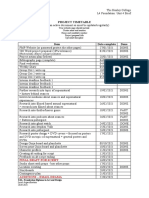 FMP Project Timetable 3