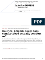 Comfort Food (Indian Express Article)