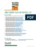 Blaukopf Plein Air Materials List