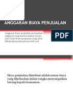 ANGGARAN BIAYA PENJUALAN