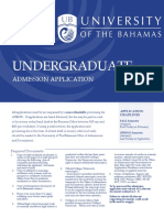 Undergraduate: Admission Application