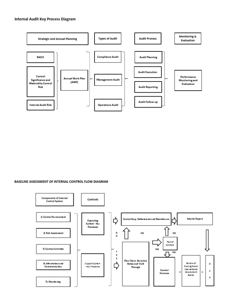 InternalAudit Flowcharts | PDF | Internal Control | Audit
