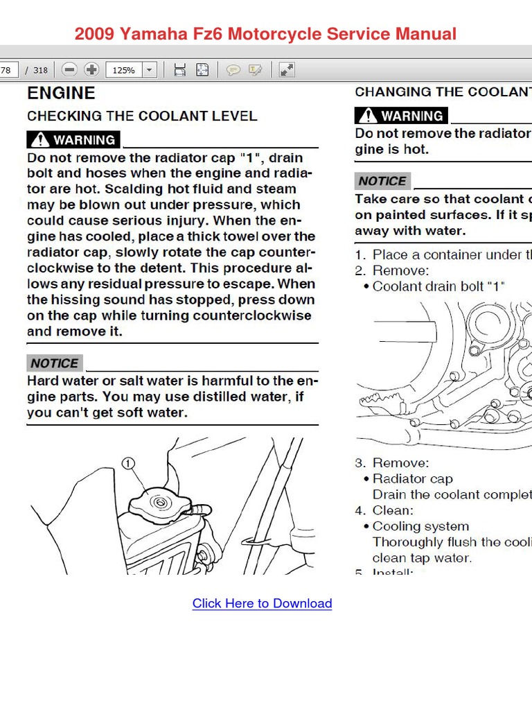 2005 YAMAHA FZ6 SERVICE MANUAL PDF visual data 4