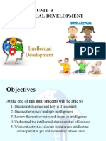 UNIT-3 Intellectual Development