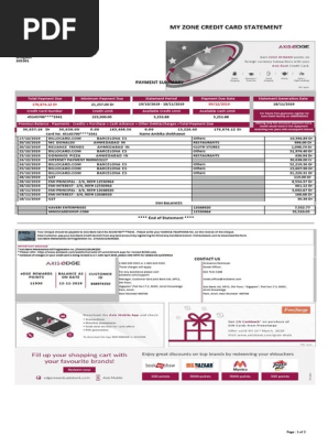 Credit Card Statement