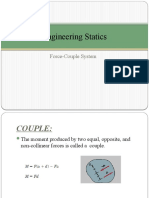 Engineering Statics: Force-Couple System