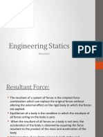 Engineering Statics: Calculating Resultant Forces