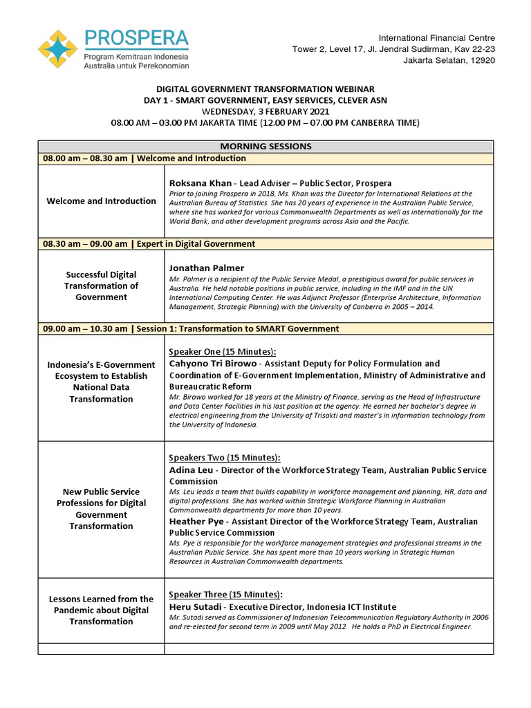Digital Gov Transformation Webinar | PDF | World Bank | E Government