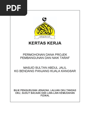 Kertas Kerja Pembangunan Msaj Pdf
