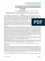 The Implementation Teaching Factory and Implications On The Preparation of Candidates For Vocational High School Teachers