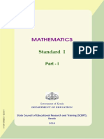 SCERT Kerala State Syllabus 1st Standard Maths Textbooks English Medium Part 1